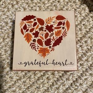 Wooden Leaf Heart Wall Decor